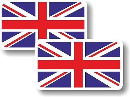 Vinyl Sticker Decal Small 70mm Union Jack Flag Pair Amazon Co Uk Kitchen Home