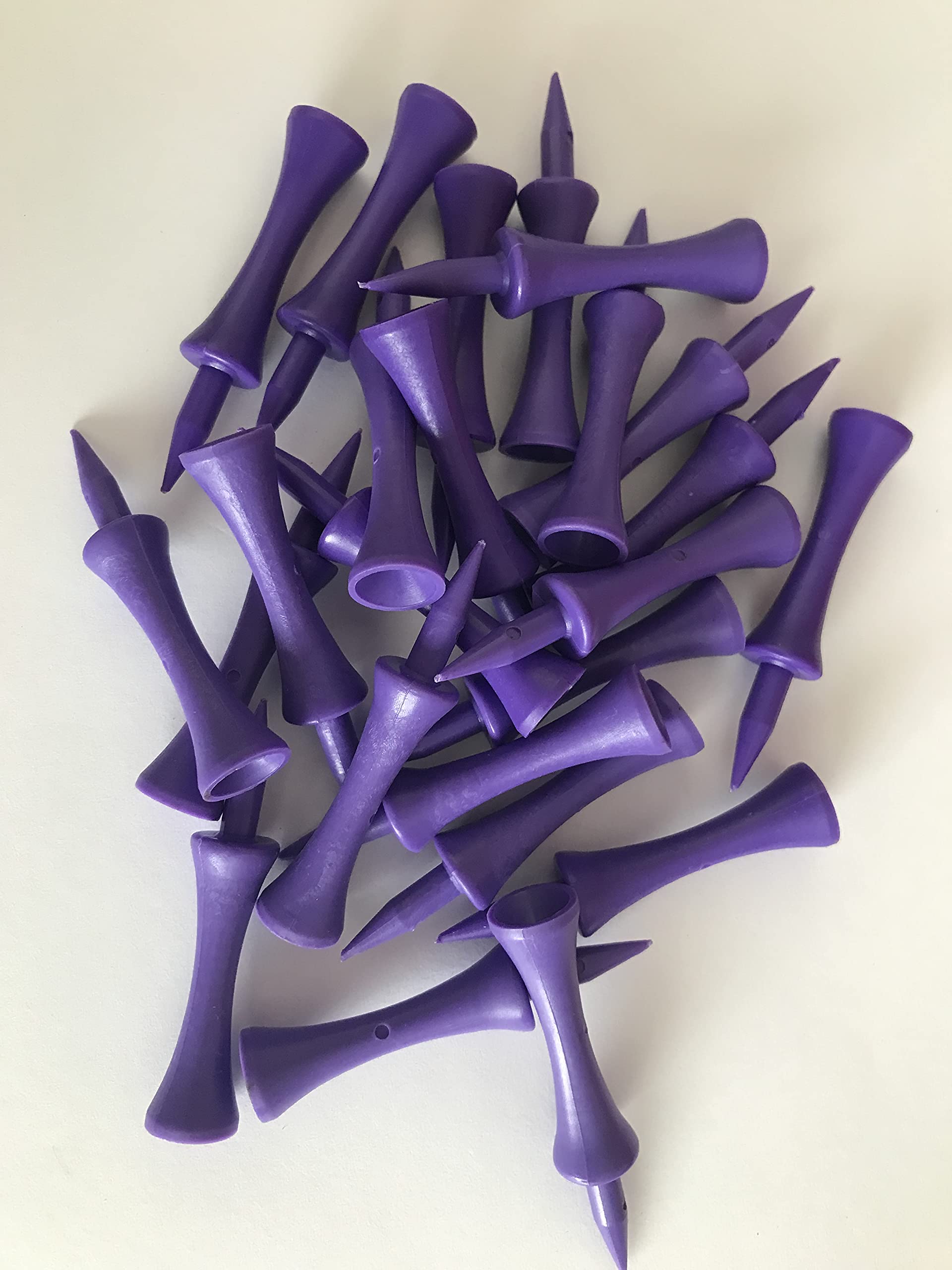 Bulldog Golf Tees® Pack of 50 Purple 60mm Castle Golf Tees