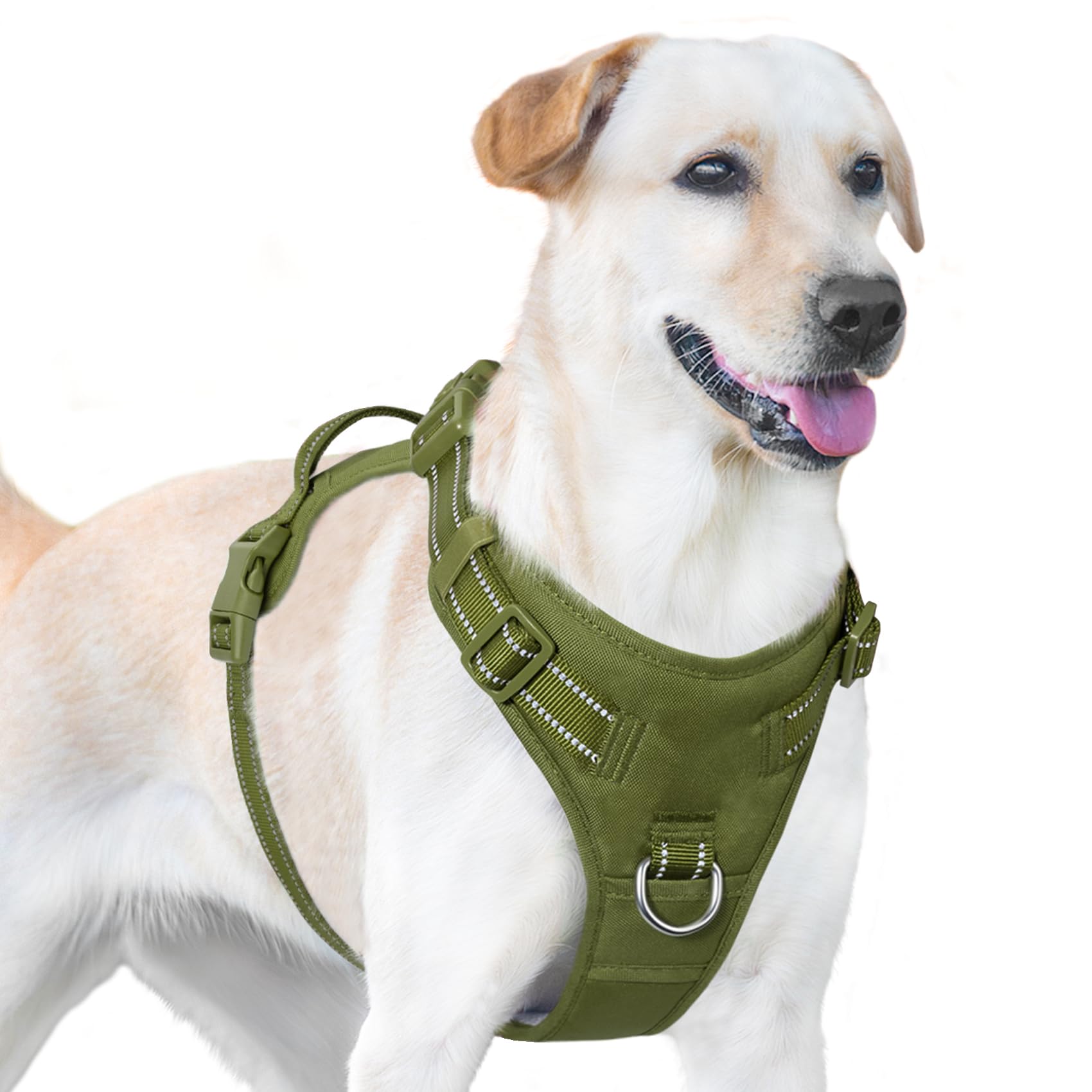 Photo 1 of Sunraymascota No Pull Dog Harness, Reflective Puppy Vest for Small Medium Large Sized Dog (Misty Green,M)