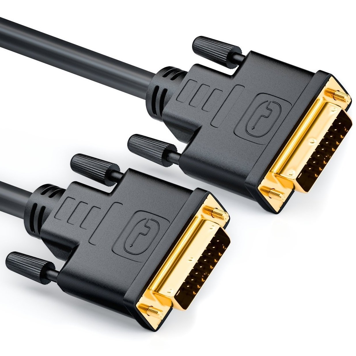 deleyCON DVI - DVI Kabel (0.5 meters, Black)