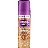 Covergirl Simply Ageless Skin Perfector Essence Foundation, 50 Medium-Tan, Tinted Skincare Makeup Hybrid, Sheer Tint, Radiant Finish, Glowy Finish, Vegan Formula, 1.0oz