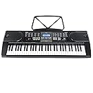 Joy JK-61 61-Key Electronic Keyboard with Power Supply and Music Stand