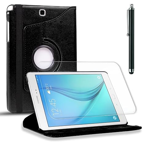 Conie TA135667 360 Grad Tablet Cover Kompatibel mit Samsung Galaxy Tab 3 10.1 P5200, Tablet Cover PU Leder 360 Grad drehbar A
