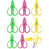 Mixweer 9 Pcs Mini Scissors for Travel Sewing Embroidery, 3 Colors | Sharp Tips, Tiny Sewing Thread Cutting Needlepoint Crochet, Portable Small Scissors Ideal Travel Crafting Tool