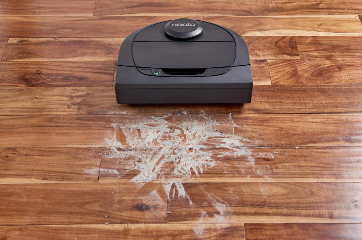 Neato Robotics D4 Laser Guided Smart Robot Vacuum WiFi Connected, Ideal for Carpets, Hard