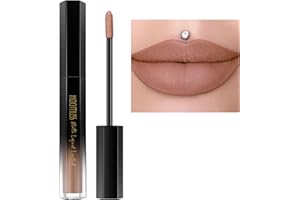 HOOMUSS Nude Lipstick Long Lasting, Matte Liquid Lipsticks for Women Non Transfer Smudgeproof Smooth and Easy to Appy Cruelty Free Lip Color, M61 Latte Nude