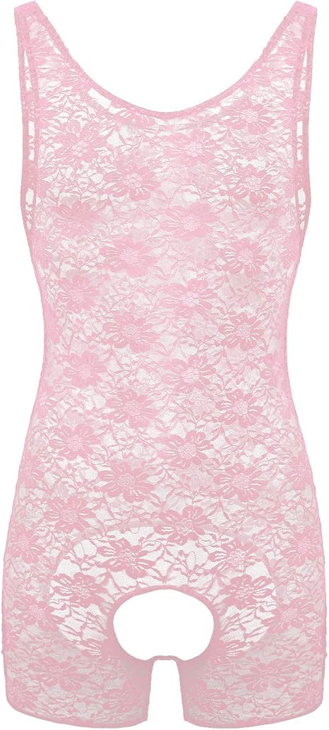 Amazon Agoky Men s Sissy Lace Lingerie One Piece Teddy Babydoll 