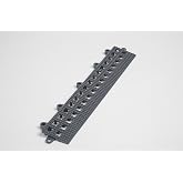 Dri-Dek&reg; - 2"x12" Edges &amp; 2"x2" Corners - Flexible Patio, Lanai, Balcony, Basement &amp; Pool Deck Flooring Beveled Ramps (2"x12" Dri-Dek Edge - 6-Pack, Gray)