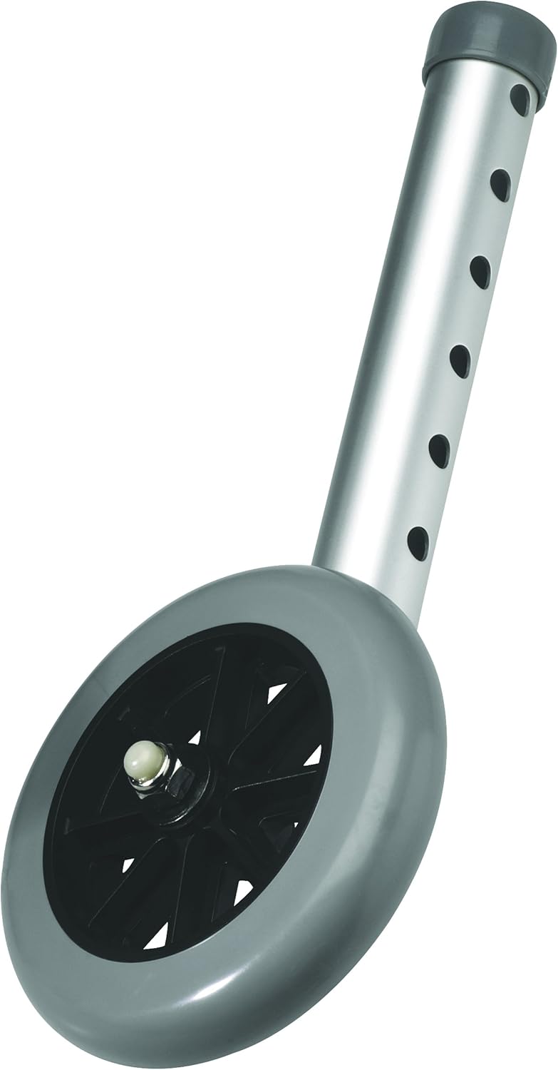 Carex 5 Inch Walker Wheels - Walker Wheels Replacement Set - Wheels for Walker, Includes 2 Wheels: Health & Personal Care