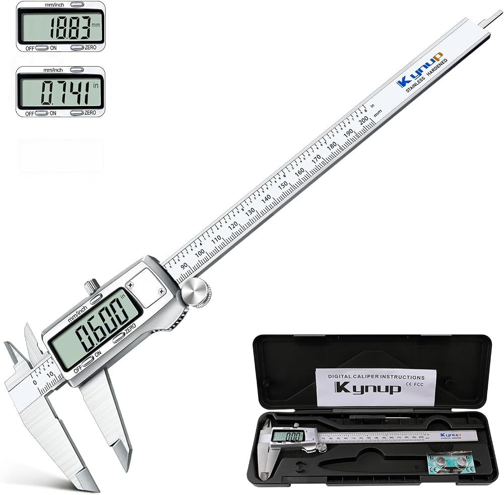 Kynup 8 Inch Digital Caliper 200mm Stainless Steel Precision Tool
