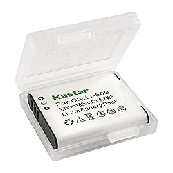 Kastar Li-50B Battery and Charger for Olympus