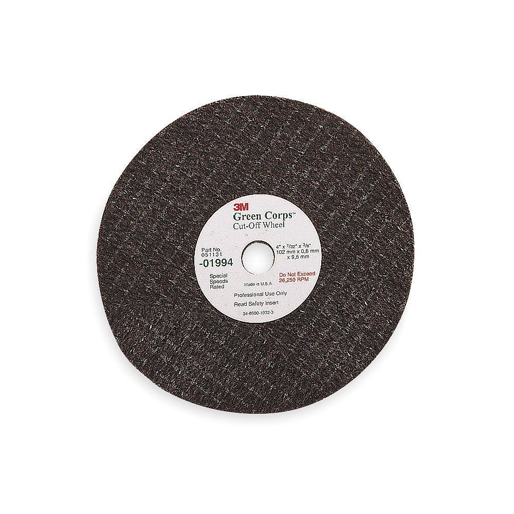 3M (01994) Cut-Off Wheel 01994, 4 in x 1/32 in x 3/8 in [You are Purchasing The Min Order Quantity which is 50 Wheels]