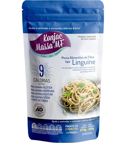 Konjac Massa MF Macarrão Penne Zero Carboidrato Konjac Massa Mf