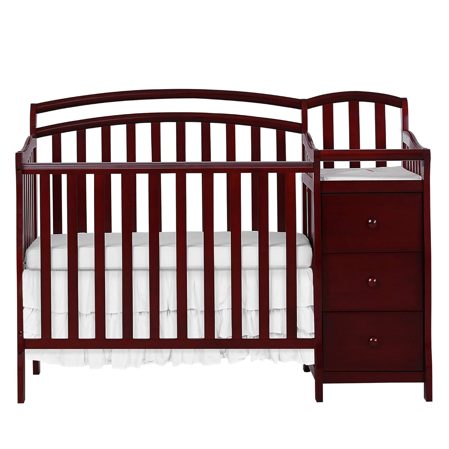 White And 3 Spring Coil Mini Portable Crib Mattress White Brown Dream On Me Casco 3 In 1 Mini Crib And Dressing Table Combo Cherry With Two Sided Contour Changing Pad Nursery Baby Eudirect78eu