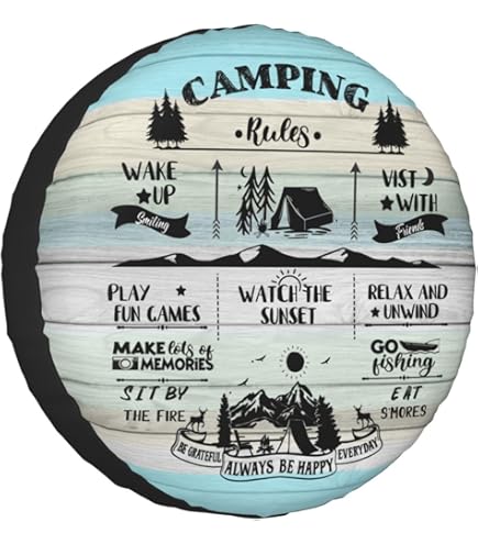 Making Memories One Campsite At A Time Spare Tire Cover Wheel Prote... Fast Ship