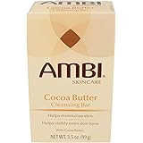 Ambi Skincare Cleansing Bar Soap with Cocoa Butter To Restore Skin's Natual Moisturize Balance | Helps Visibly Even Skin Tone