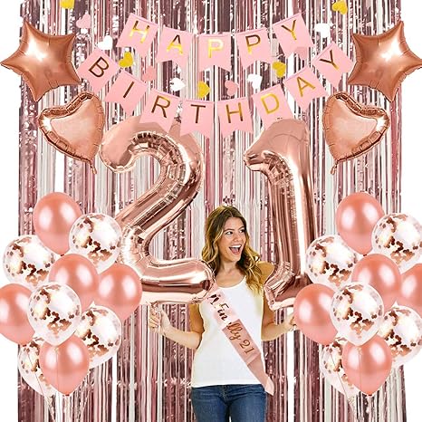 21st birthday theme for a girl