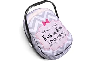 Metplus Winter Baby Car Seat Cover, Blanket-Style Winter Car Seat Canopy for Babies, Warm Plush Fleece Baby Carrier Cover for Infant Boys Girls