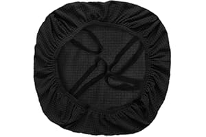 DHXYZZB Universal Chair Covers Waterproof Stretchable Office Chair Cover Washable Computer Chair Slipcover for Desk Chairs Dining Chair Seat Cushion Protectors (Black)