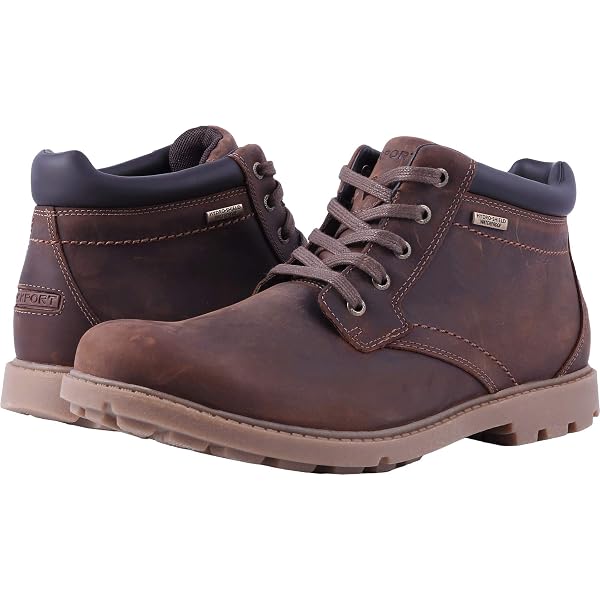 Rockport Chukka Boots Men 10.5 Brown Tan Leather truTECH Business Casual Classic Rockport Men main image 3