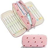 kadilong Pencil Case Large Capacity Pencil Pouch Pen Bag Office Stationery Organizer Multifunctional Pencil Bag for Teen Girls and Women