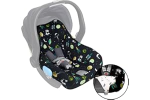 UKJE Protective Car Seat Cover Liner, Compatible with Uppa Baby Mesa, CPSC Compliant Standard, Car Seat Protector, Car Seat Liner for Infant Car Seat, Car Seat Cotton Cover, Washable Cover - Black