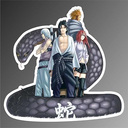 Autocollant Naruto Sasuke Manga Anime Bande Dessinée Cartoon