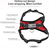 FUNKEEN PET HOUSE No-Pull Padded Adjustable Puppy Harness Vest M Red view 4