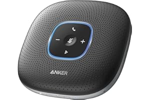 ANKER PowerConf Bluetooth Speakerphone with 6 Microphones, Enhanced Voice Pickup, 24 Hour Call Time, Bluetooth 5, USB C Conne