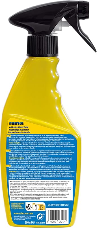 Anti-Insectes & Nettoyant Fientes d'Oiseaux pour Voiture - 500 ml