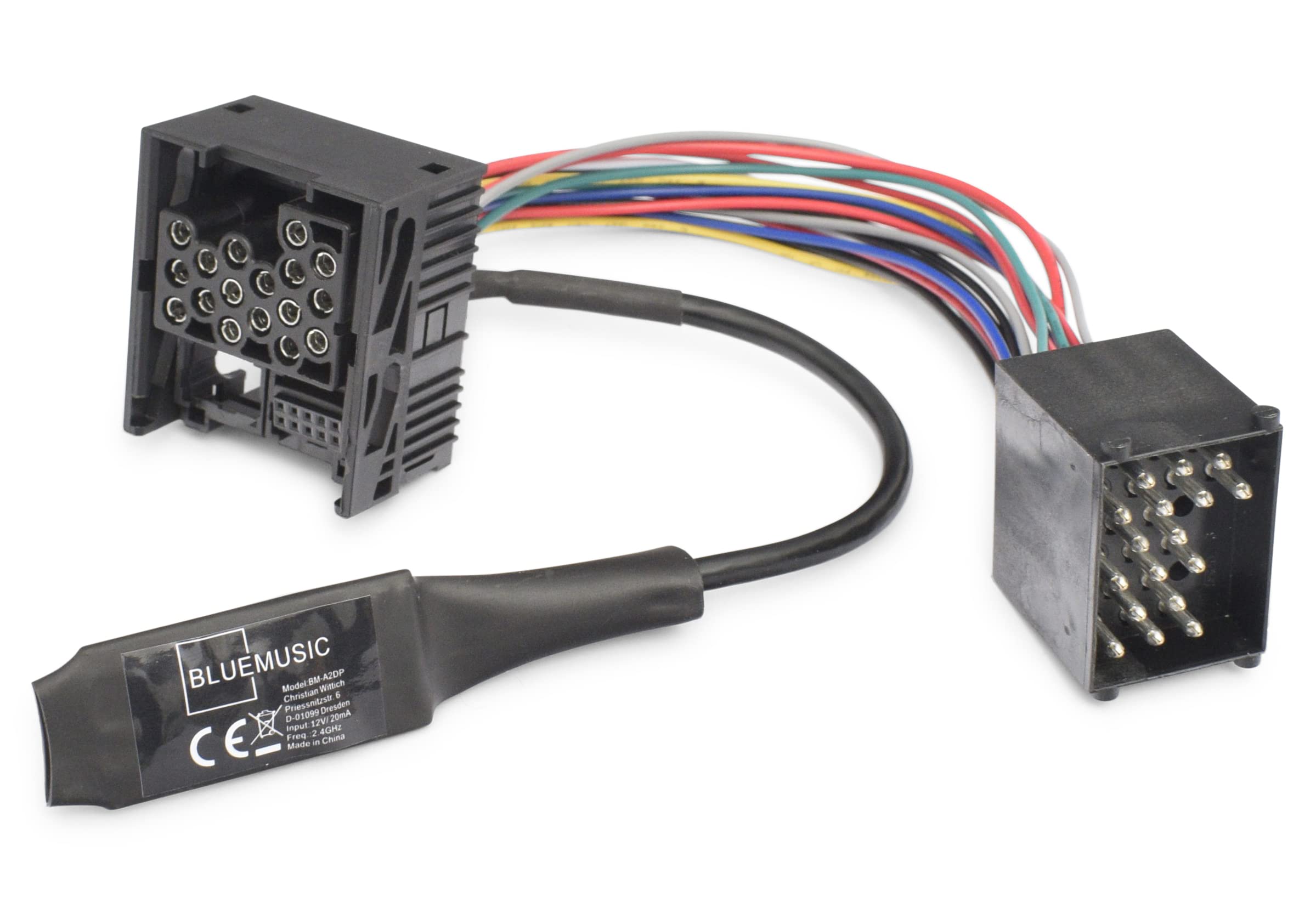 Bluetooth Music Interface compatible with BMW E46 / E39 / E38 17 pin round pin.