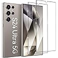 ivoler 2-Pack Tempered Glass Screen Protector for Samsung Galaxy S24 Ultra 6.8'' 2024 [Support Fingerprint Unlock] Not for Galaxy S24 Plus & S24[Full Coverage] with Transparent HD Clear Anti-Scratch