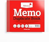 Silvine 4x5 Duplicate Memo Book Numbered 1-100 with Index Sheet
