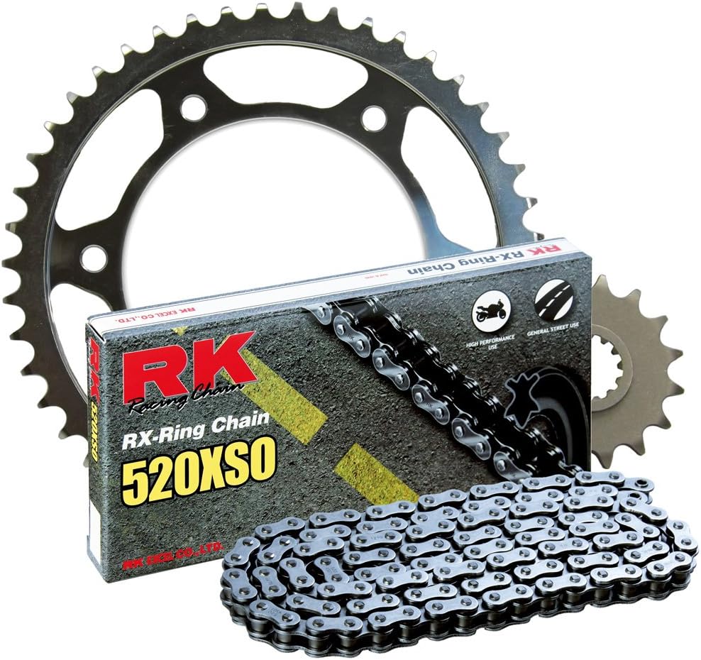 RK Racing Chain 1062-019S Steel Rear Sprocket and 520XSO Chain 520 Steel Conversion Kit