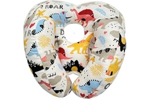 REFLYAWAY Baby Head Neck Support, 2 in 1 Banana Shape Travel Cushion for Stroller and Car Seat, Toddler Soft Organic Fabric Adjustable Head Insert