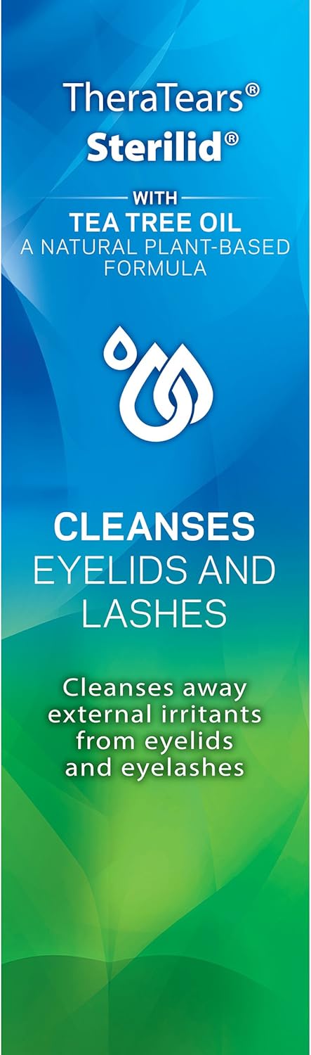 TheraTears Sterilid Eyelid Cleanser, Lid Scrub for Eyes and Eyelashes, Contains Tea Tree Oil, 48 mL, 1.62 Fl oz Foam Pump: Health & Personal Care