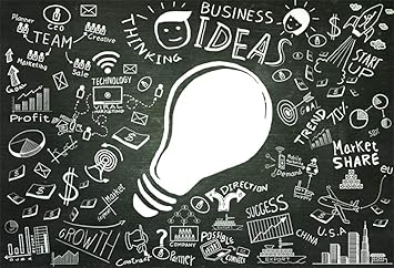 Amazon Com Aofoto 5x3ft Light Bulb Business Ideas Backdrop