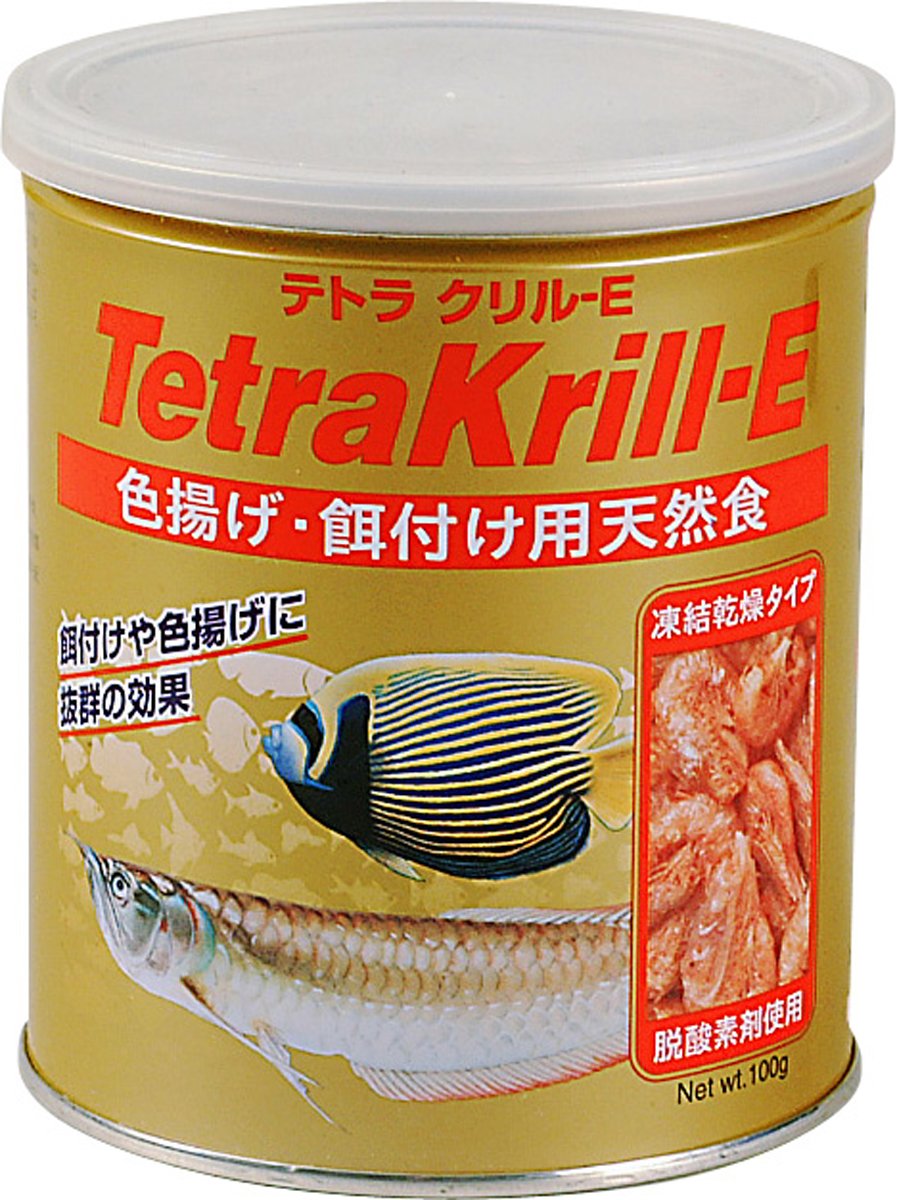 テトラ (Tetra) クリル-E 100グラム 色揚げ 餌付け用天然餌 オキアミ 乾燥フード 熱帯魚 海水魚商品画像