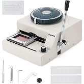 Huanyu PVC Card Embosser 68 Characters Manual Card Embossing Machine | Credit ID VIP Code Gift Card Printer Letterpress Stamping Print Machine