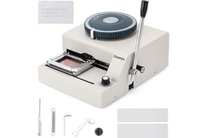 Huanyu PVC Card Embosser 68 Characters Manual Embossing Machine Credit ID VIP Code Gift Card Printer Letterpress Stamping Print Machine