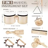 Vanplay Toddler Musical Instruments Drum Set Hando Bells Maracas Harmonica view 2