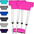 Vive Premium Crutch Pads & Hand Grips - Comfortable, Breathable, Machine Washable Padding - Moisture Wicking & Odor Reducing Pillow Accessory Covers for Adult & Youth Walking Crutches