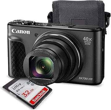 Canon Powershot Sx730 Hs Digital Camera Black Deluxe Bundle W 32 Gb Xpix Tabletop Tripod Traveling Charger Xpix Cleaning Kit Amazon Ca Camera Photo