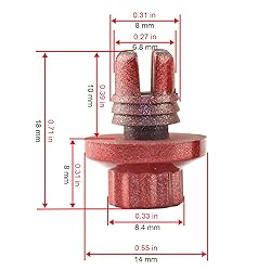 RTRHINOTUNING Wheel Rivets Nuts Set of 100 for