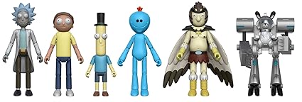 Rick And Morty 5 Action Figures Set Of 5 Snowball - 