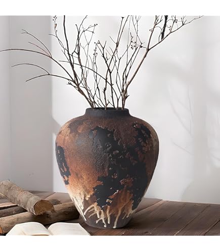 工芸品 raku Amazon.com: Yamasita Craft 11433020 Red Raku No. 7 Pot, 10.0