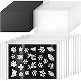 Fuyoooo 200 Pcs Magnetic Sheets for Die Cut Storage Stamp and Die Storage Bag, Rubber Magnetic Sheets Magnet Panels for Card Making Craft DIY Scrapbooking