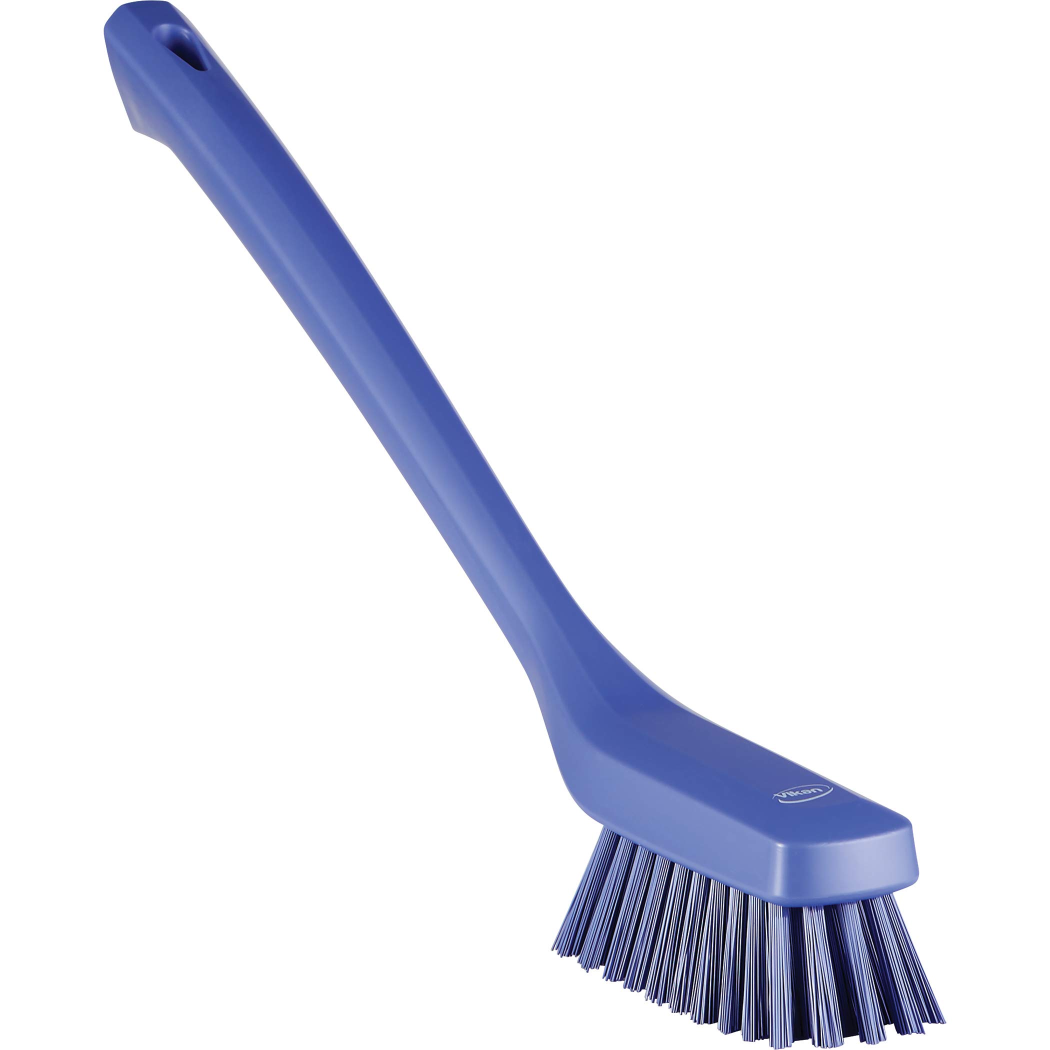 Vikan Narrow Cleaning Brush with Long Handle, 420 mm, Hard, Purple