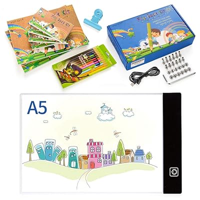Flip Book Kit, WEST BAY Flip Book Paper with A5 LED Light Box &amp; 360 Sheets （720 Pages） for Drawing and Tracing, Animation Paper for Flip Book with Holes and Screws &amp; Light Pad for Tracing Arts