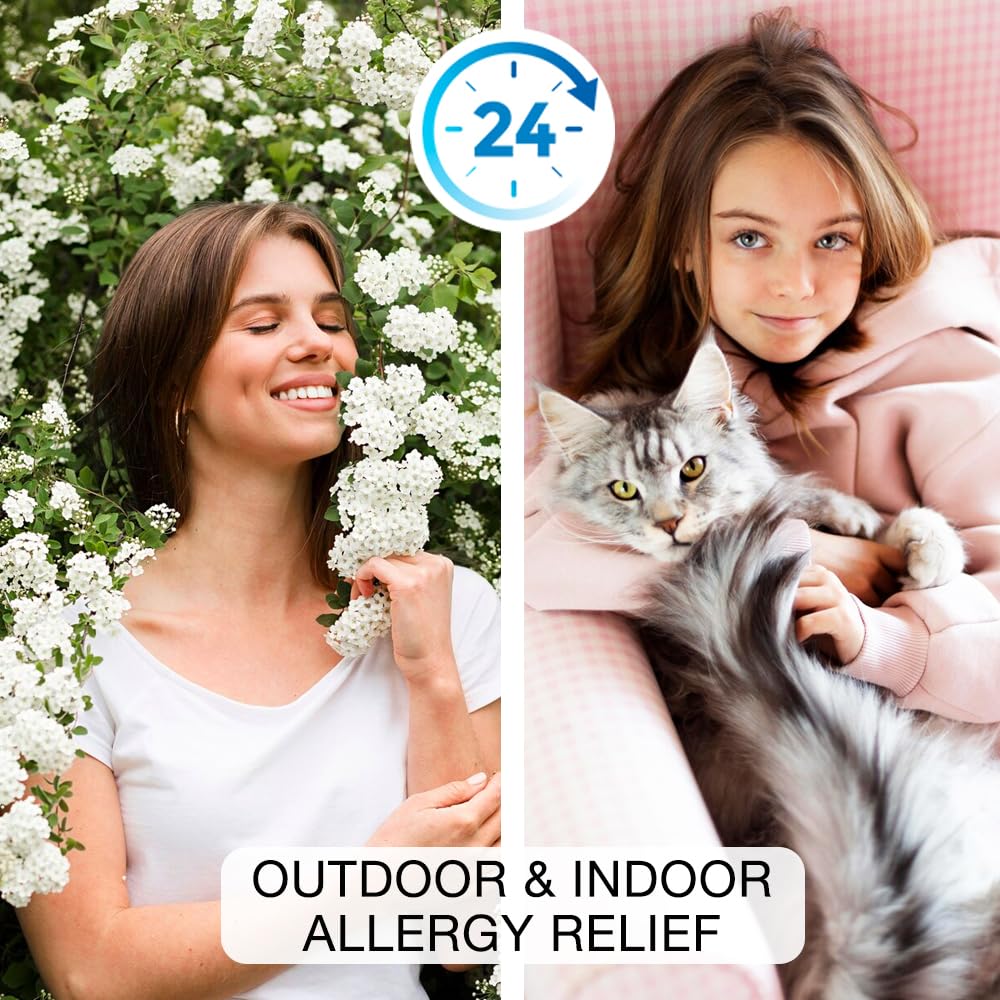 Puregen Labs Allergy Relief, Fexofenadine 180mg, 100 Tablets – 24 Hour Non-Drowsy Antihistamine Allergy Medicine for Runny Nose, Sneezing, Itchy, Watery Eyes - Made in USA
